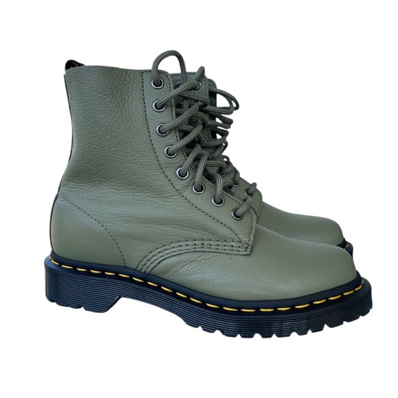 Dr. Martens Shoes - ✨ Dr. Martens 1460 Pascal Virginia Leather Lace Up Boots Khaki Green SZ 6